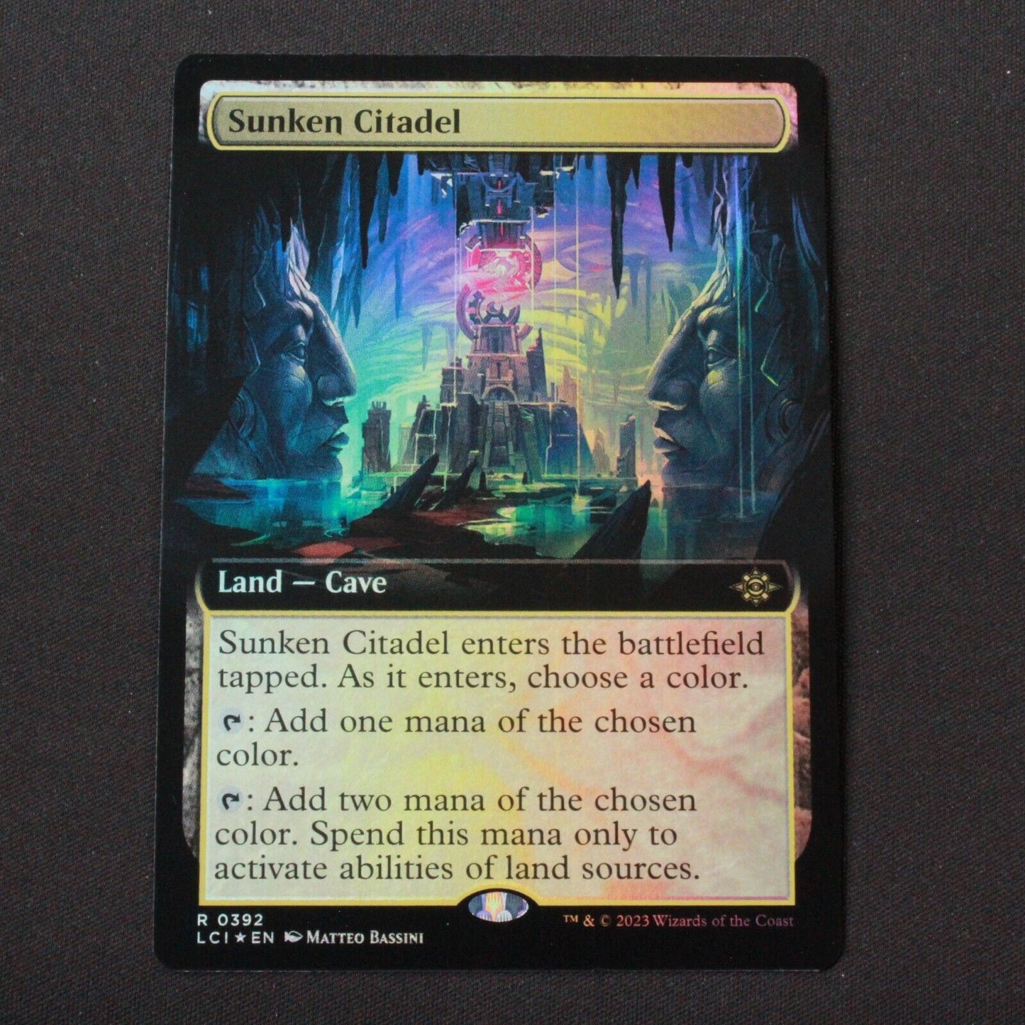 MTG The Lost Caverns of Ixalan LCI Rare FOIL Sunken Citadel Extended Art 392 NM