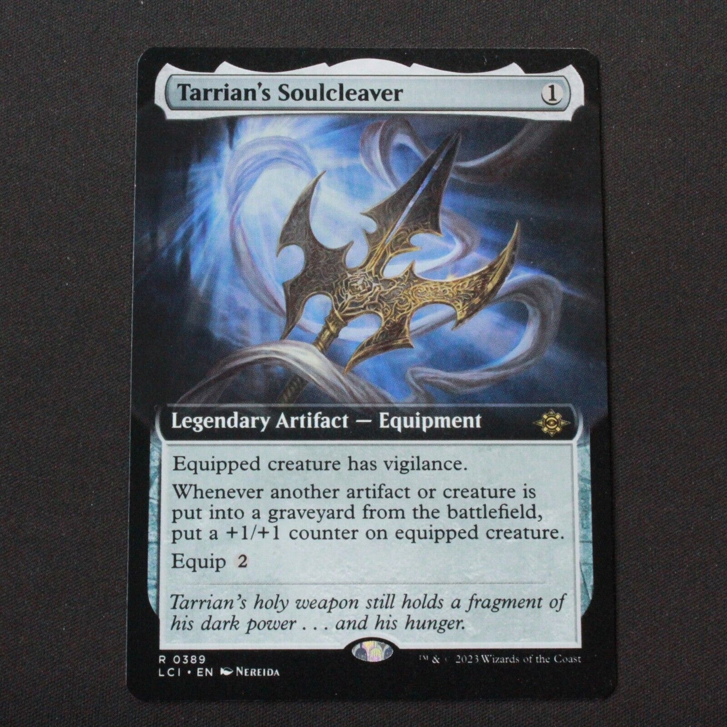 MTG The Lost Caverns of Ixalan LCI Tarrian's Soulcleaver Extended Art 389 NM