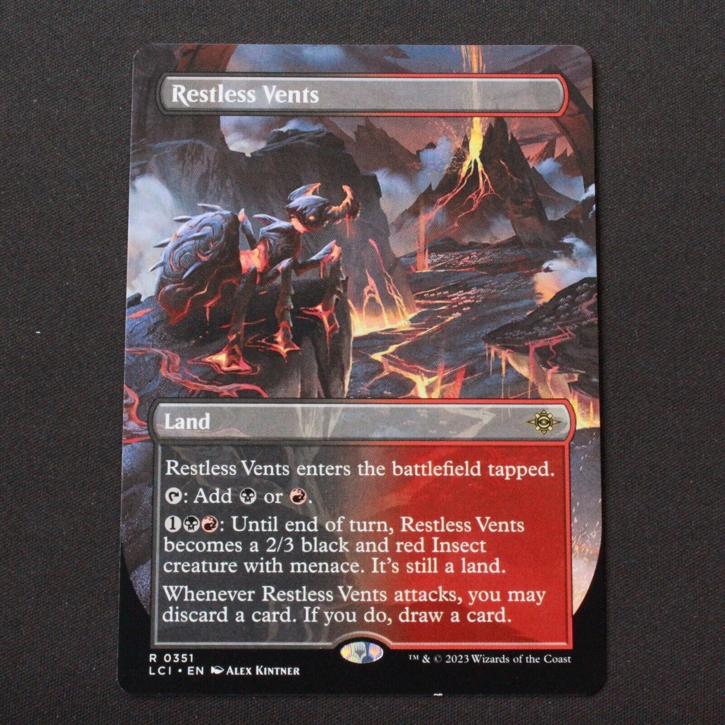 MTG The Lost Caverns of Ixalan LCI Rare FOIL Restless Vents Borderless 351 NM