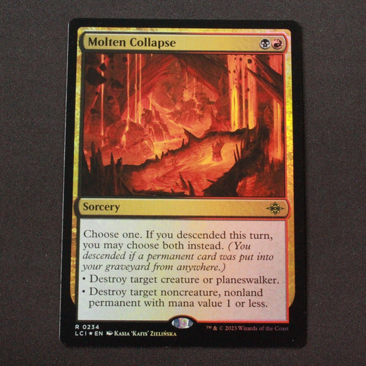 MTG The Lost Caverns of Ixalan (LCI) Rare FOIL Molten Collapse 234 NM