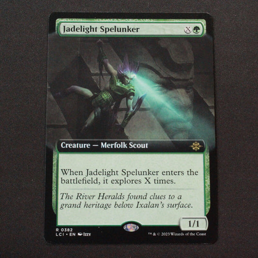 MTG The Lost Caverns of Ixalan LCI Rare Jadelight Spelunker Extended Art 382 NM