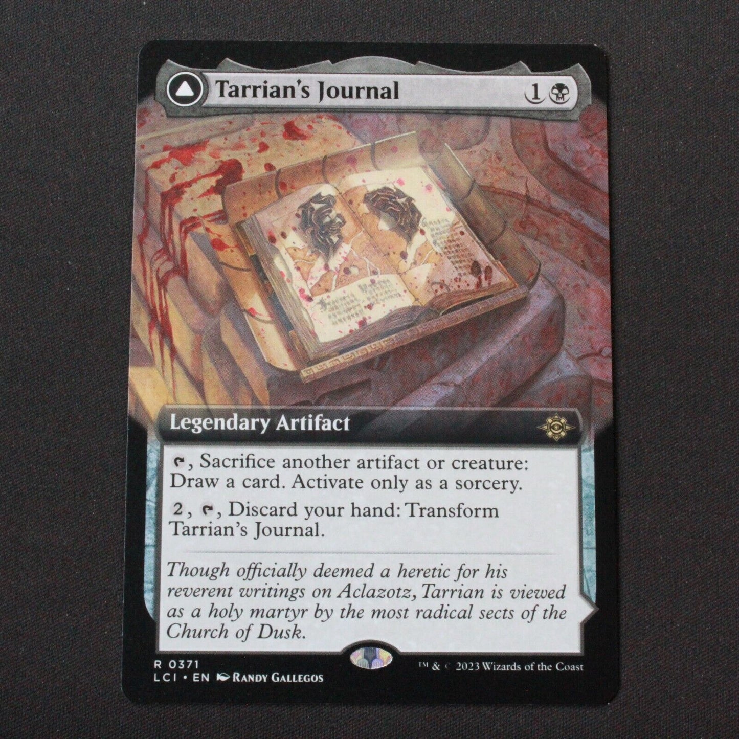 MTG The Lost Caverns of Ixalan LCI Rare Tarrian's Journal Extended Art 371 NM