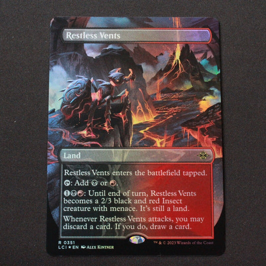 MTG The Lost Caverns of Ixalan (LCI) Rare Restless Vents (Borderless) 351 NM