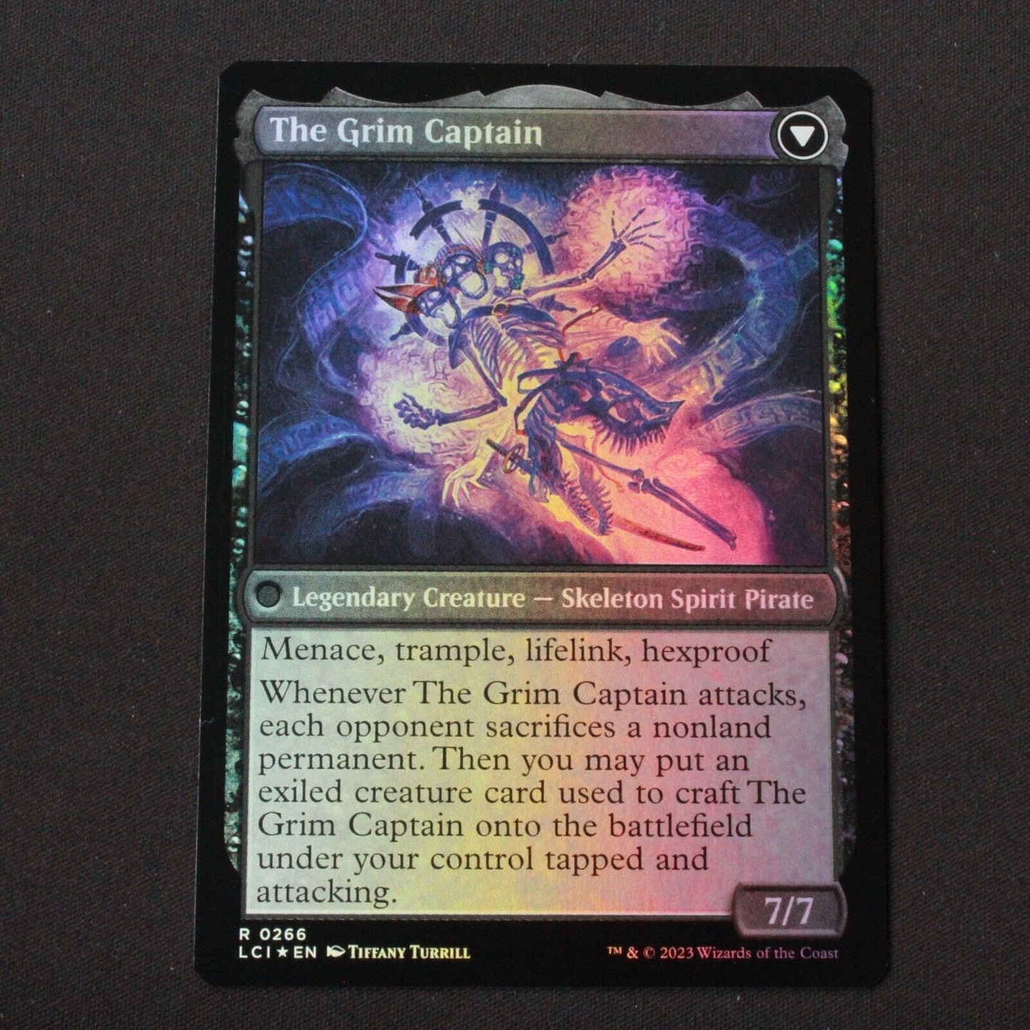 MTG The Lost Caverns of Ixalan (LCI) Rare FOIL Throne of the Grim Captain 266 NM