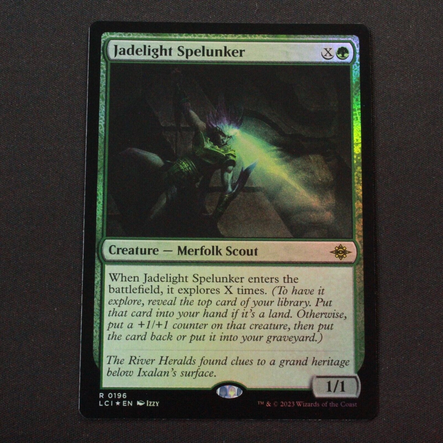 MTG The Lost Caverns of Ixalan (LCI) Rare FOIL Jadelight Spelunker 196 NM