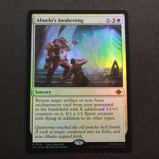 MTG The Lost Caverns of Ixalan (LCI) Rare FOIL Abuelo's Awakening 1 NM