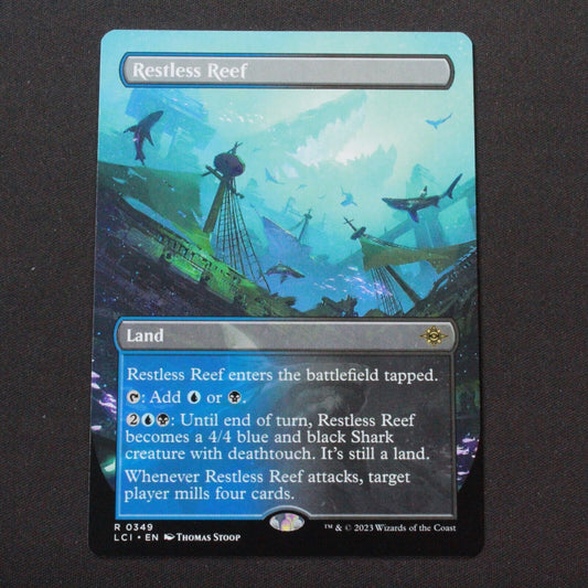 MTG The Lost Caverns of Ixalan (LCI) Rare Restless Reef (Borderless) 349 NM