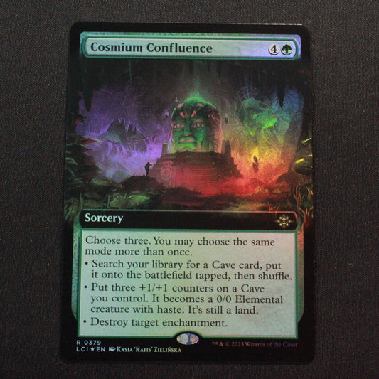 MTG The Lost Caverns of Ixalan LCI FOIL Cosmium Confluence Extended Art 379 NM
