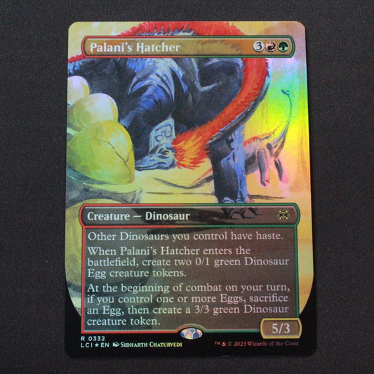 MTG The Lost Caverns of Ixalan LCI Rare FOIL Palani's Hatcher Borderless 332 NM