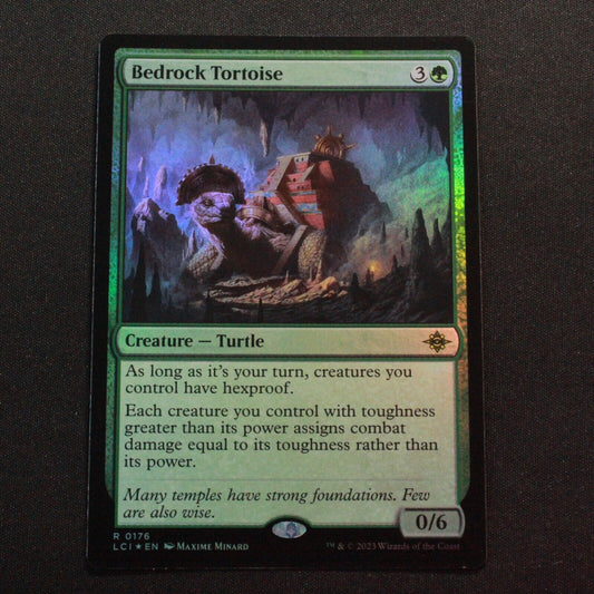 MTG The Lost Caverns of Ixalan (LCI) Rare FOIL Bedrock Tortoise 176 NM