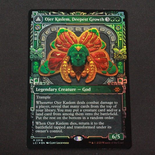 MTG The Lost Caverns Ixalan LCI FOIL Ojer Kaslem Deepest Growth Showcase 318 NM