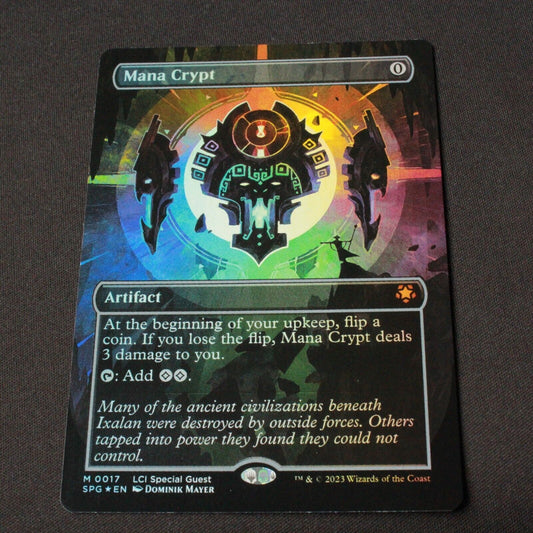 MTG Special Guests (SPG) Mythic FOIL Mana Crypt (Borderless) 17 NM