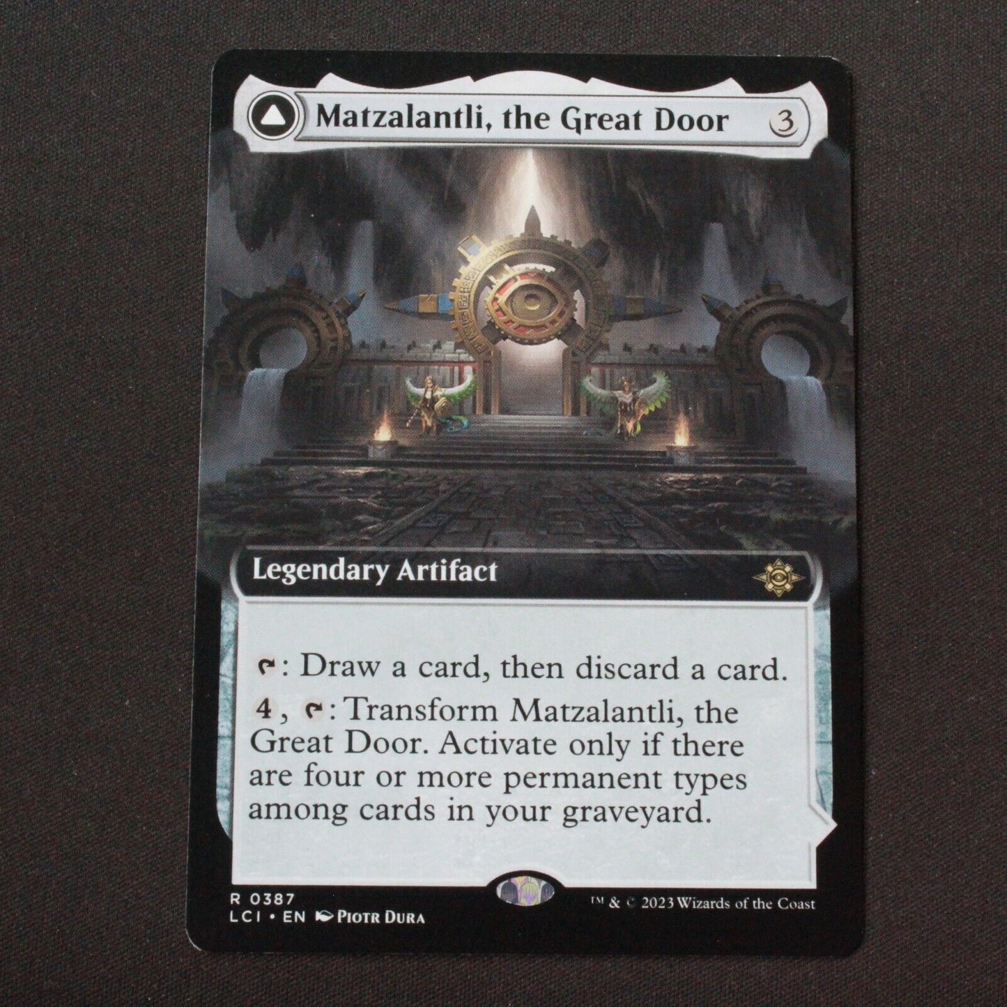 MTG The Lost Caverns of Ixalan LCI Matzalantli the Great Door Ext Art 387 NM