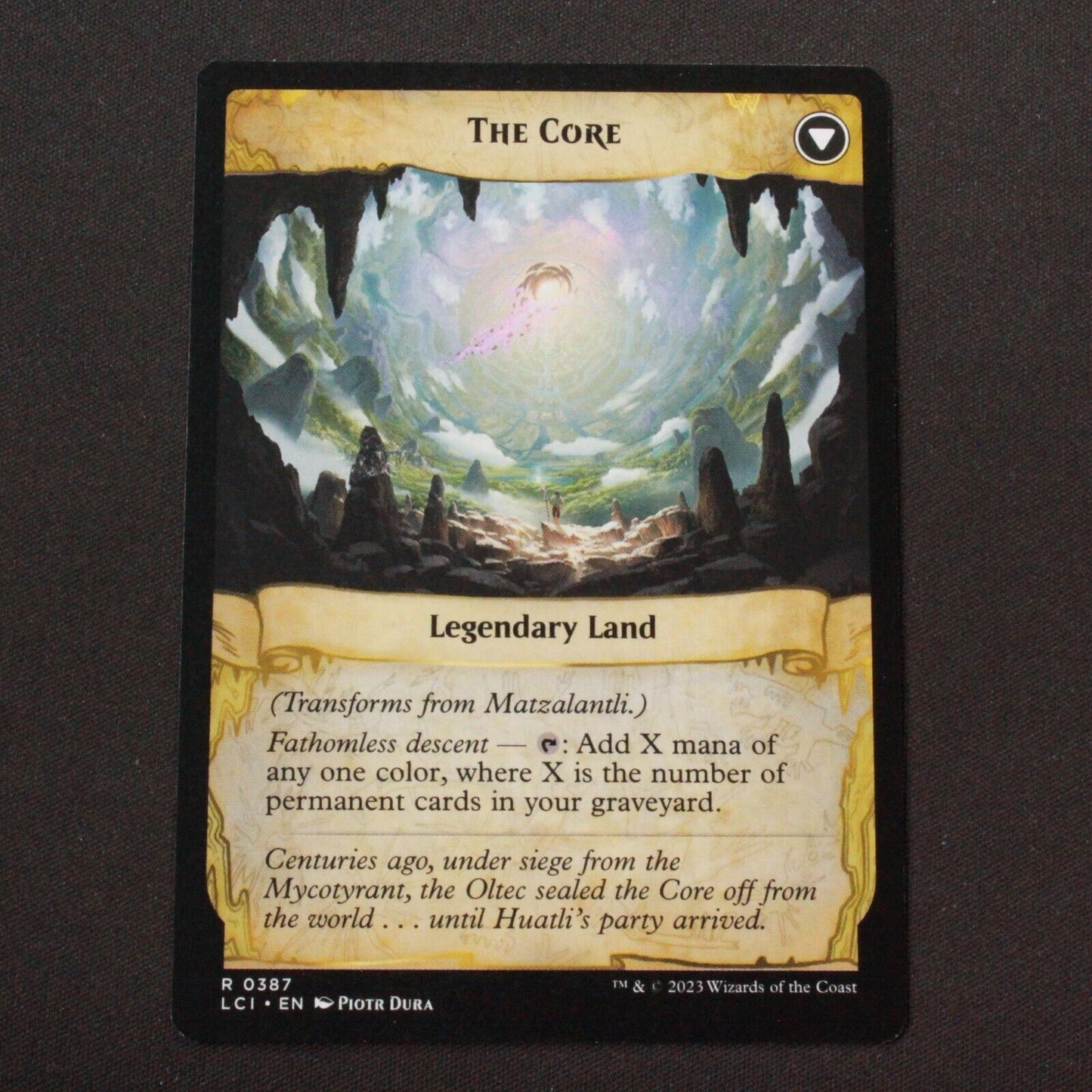 MTG The Lost Caverns of Ixalan LCI Matzalantli the Great Door Ext Art 387 NM