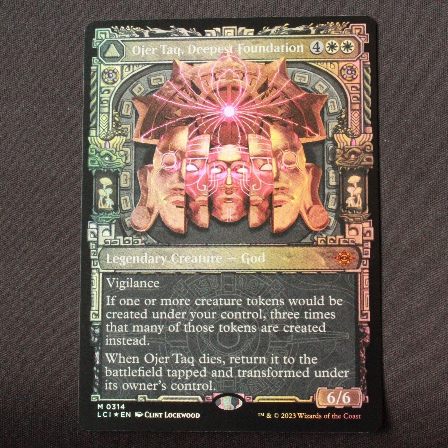 MTG The Lost Caverns Ixalan LCI FOIL Ojer Taq Deepest Foundation Showcase 314 NM