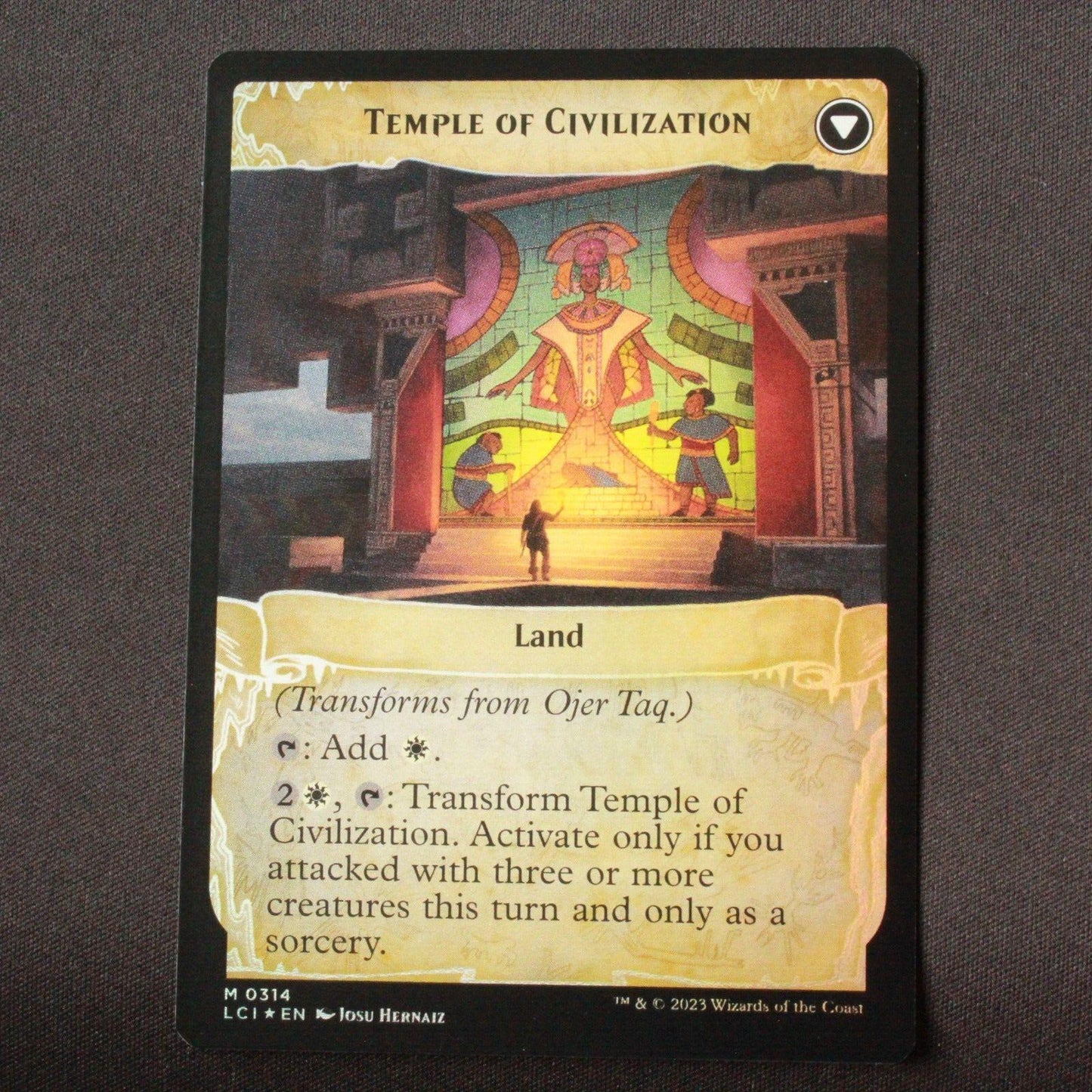 MTG The Lost Caverns Ixalan LCI FOIL Ojer Taq Deepest Foundation Showcase 314 NM