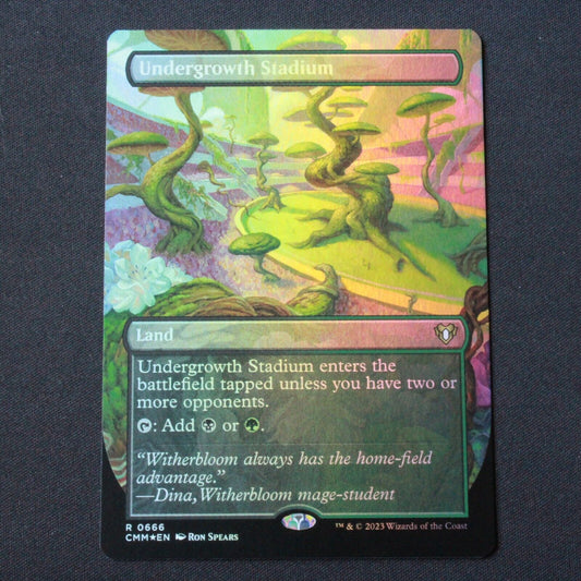 MTG Commander Masters (CMM) Rare FOIL Undergrowth Stadium (Borderless) 666 NM