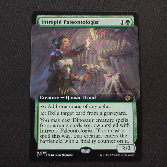 MTG The Lost Caverns of Ixalan LCI Intrepid Paleontologist Extended Art 381 NM