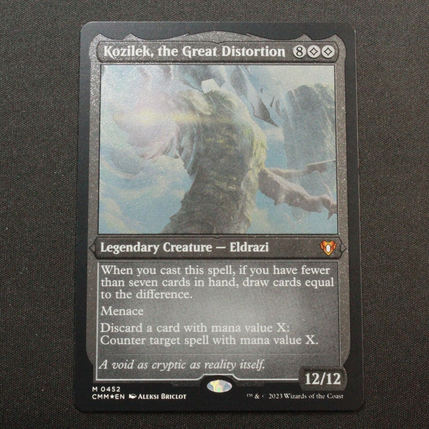 MTG Commander Masters CMM Mythic Kozilek the Great Distortion Foil Etched 452 NM