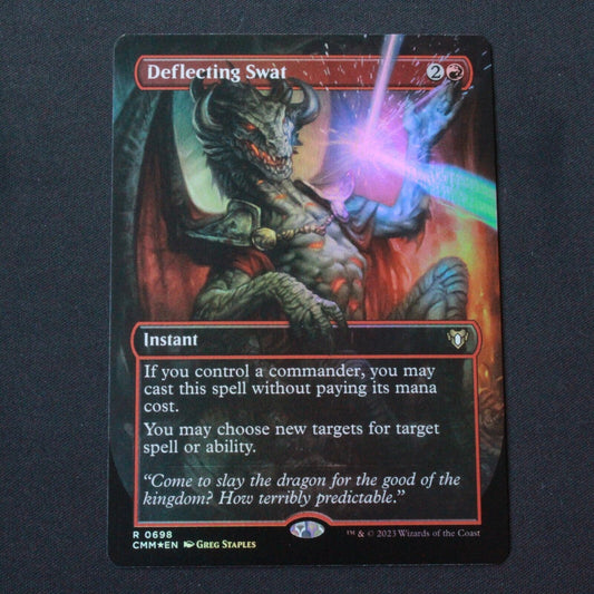 MTG Commander Masters (CMM) Rare FOIL Deflecting Swat (Borderless) 698 NM