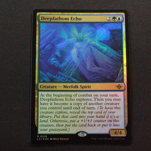 MTG The Lost Caverns of Ixalan (LCI) Rare FOIL Deepfathom Echo 228 NM