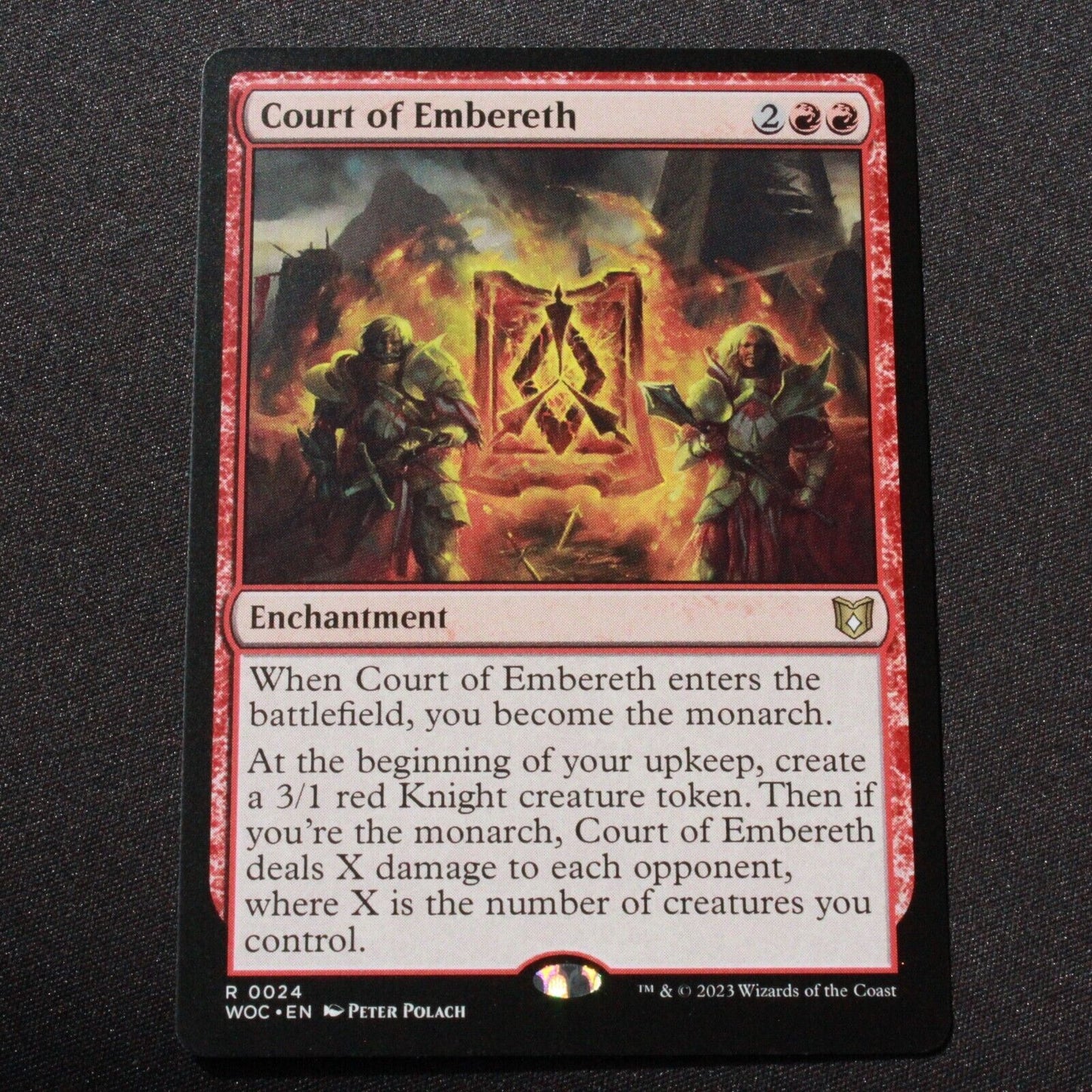 MTG Commander: Wilds of Eldraine (WOC) Rare Court of Embereth 24 NM