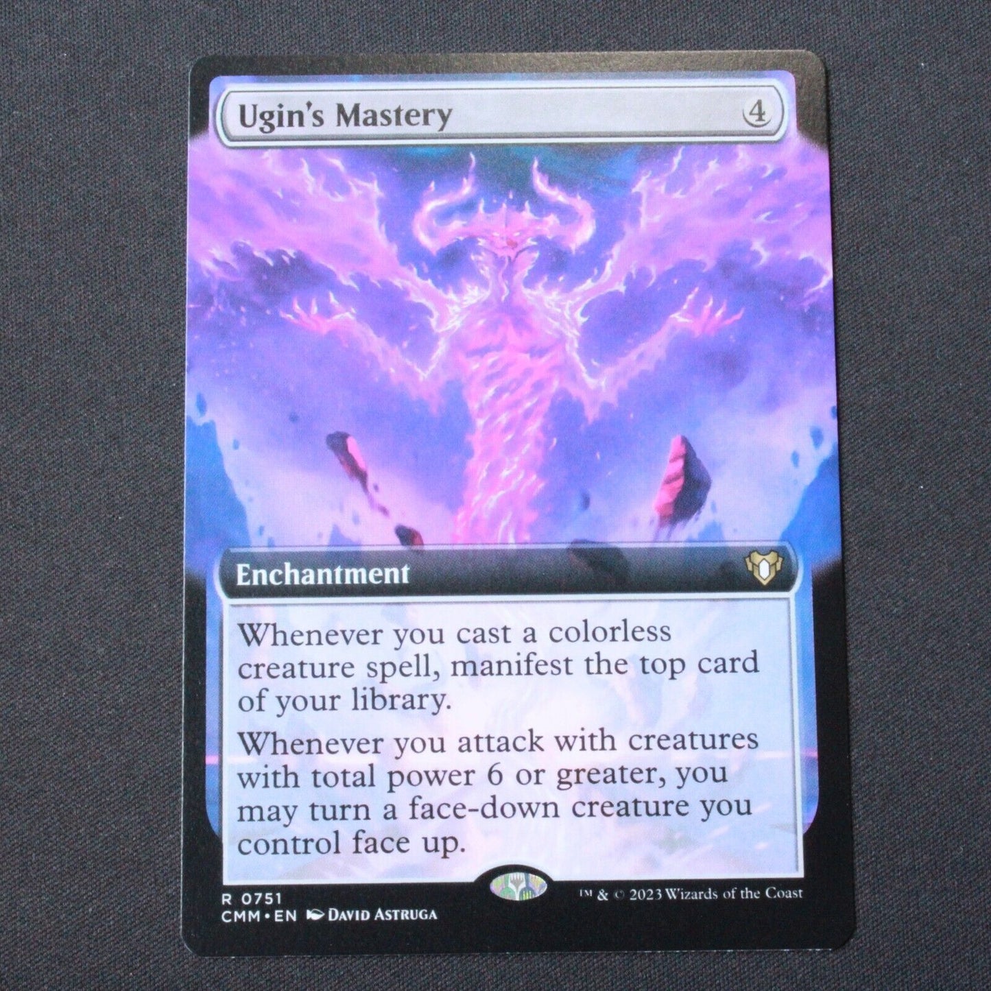 MTG Commander Masters (CMM) Rare Ugin's Mastery (Extended Art) 751 NM