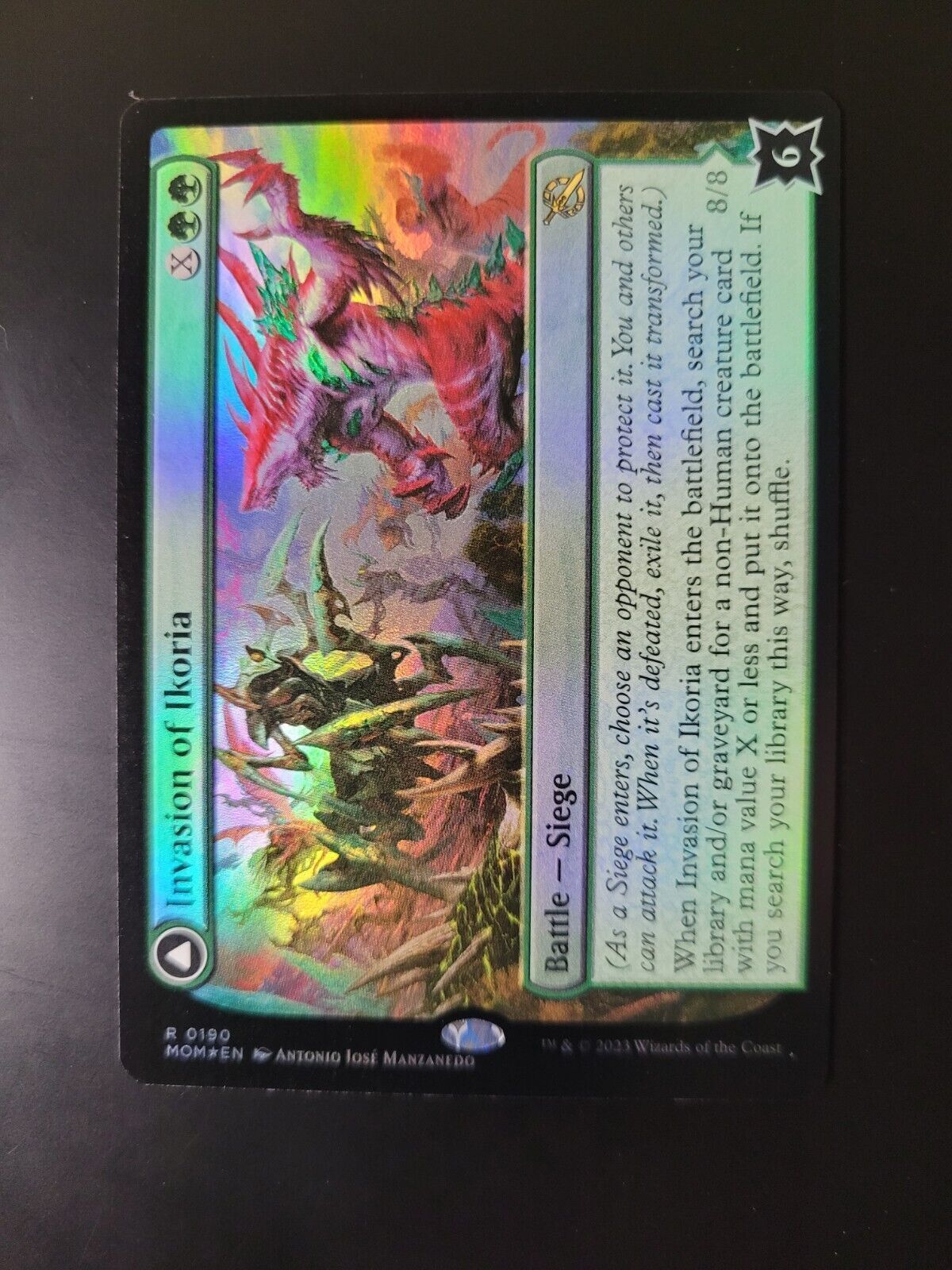 MTG March of the Machine (MOM) Rare FOIL Invasion of Ikoria 190 NM