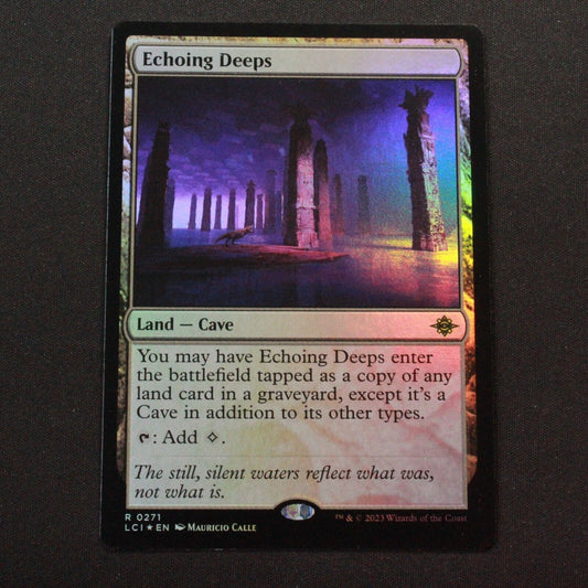 MTG The Lost Caverns of Ixalan (LCI) Rare FOIL Echoing Deeps 271 NM