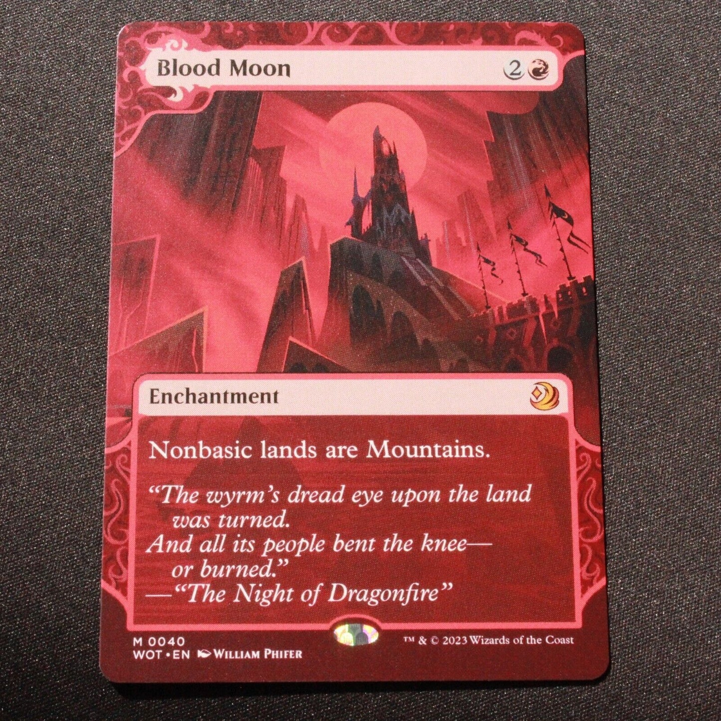 MTG Wilds of Eldraine Enchanting Tales WOT Mythic Blood Moon 40 NM