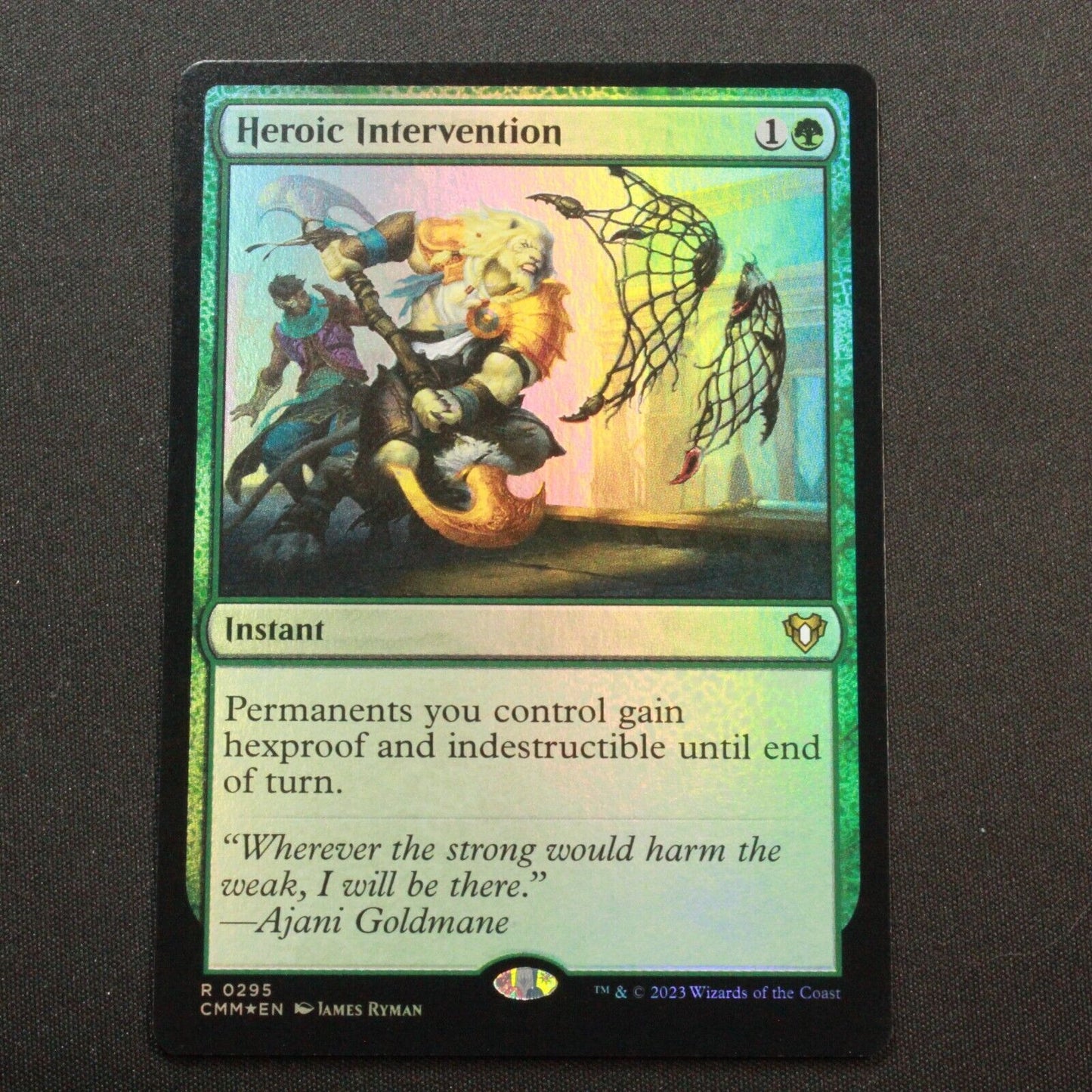 MTG Commander Masters (CMM) Rare FOIL Heroic Intervention 295 NM