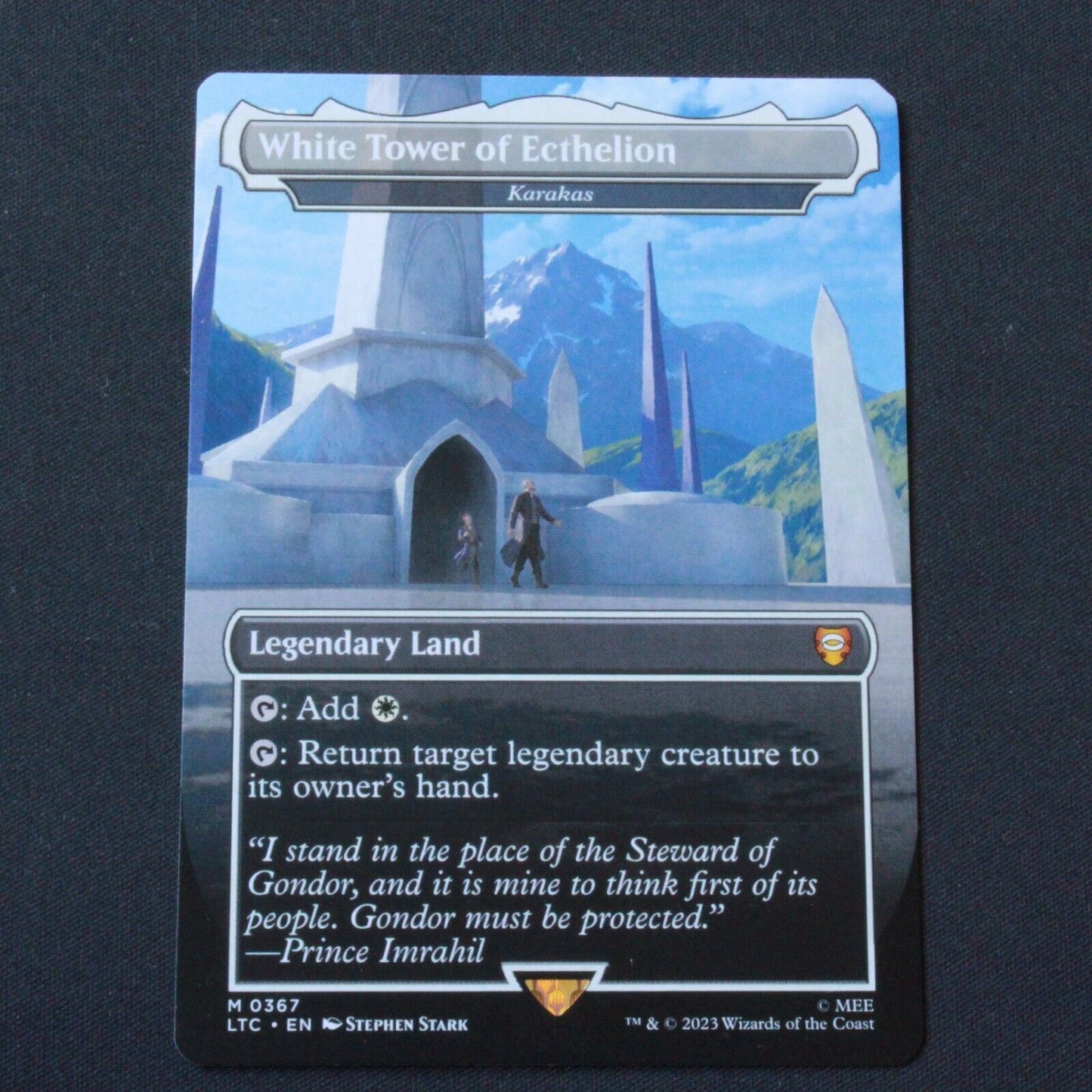 MTG Commander: The Lord of the Rings LTC Mythic White Tower of Ecthelion 367 NM