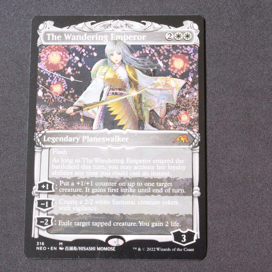 MTG Kamigawa: Neon Dynasty (NEO) Rare The Wandering Emperor (Showcase) 316 NM