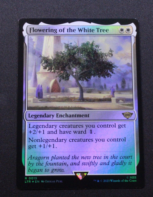 MTG The Lord of the Rings (LTR) Rare FOIL Flowering of the White Tree 15 NM