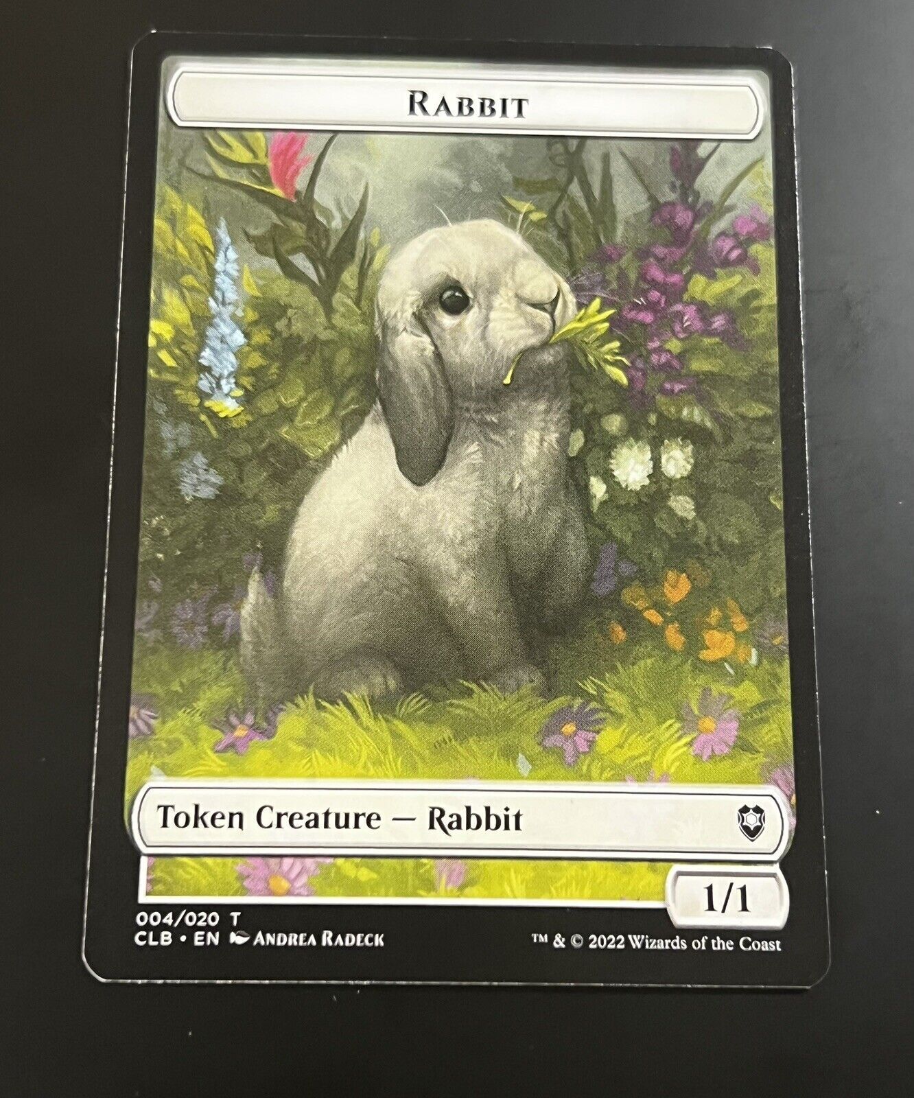 MTG Battle for Baldur's Gate (CLB) T Rabbit Token 4 NM