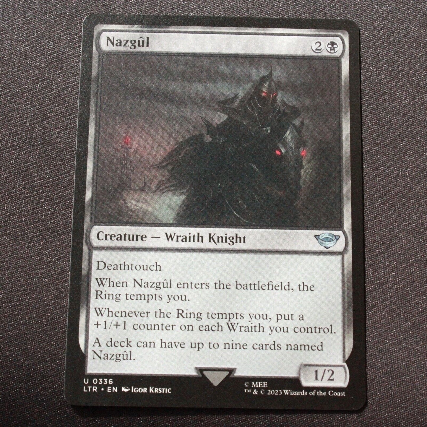 MTG The Lord of the Rings: (LTR) Uncommon Nazgul (0336) 336 NM