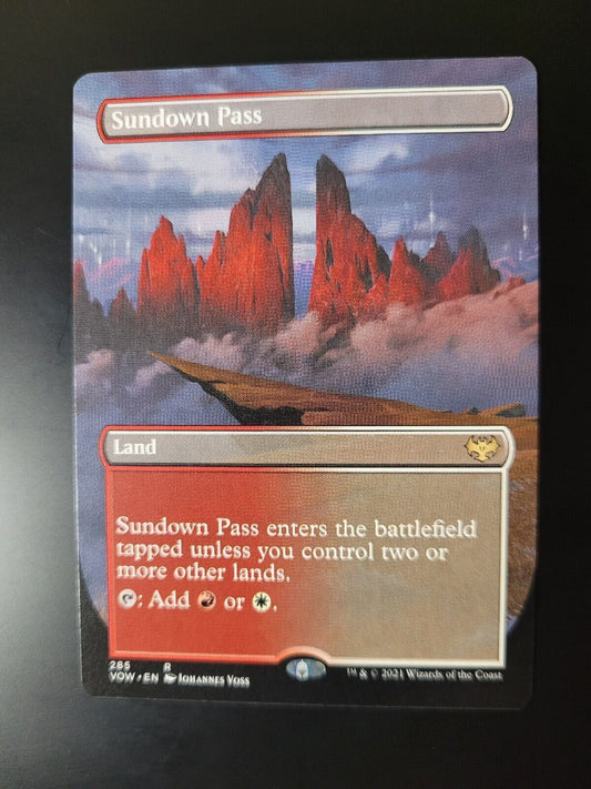 MTG Innistrad: Crimson Vow (VOW) Rare Sundown Pass (Borderless) 285 NM