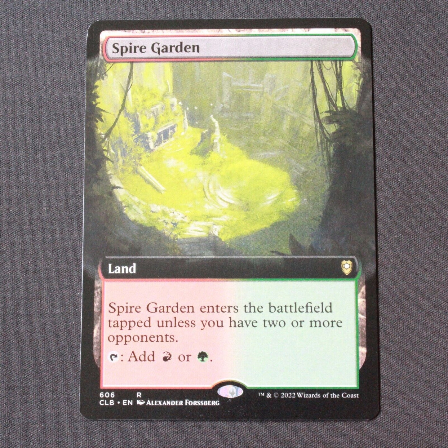 MTG Battle for Baldur's Gate (CLB) Rare Spire Garden (Extended Art) 606 NM