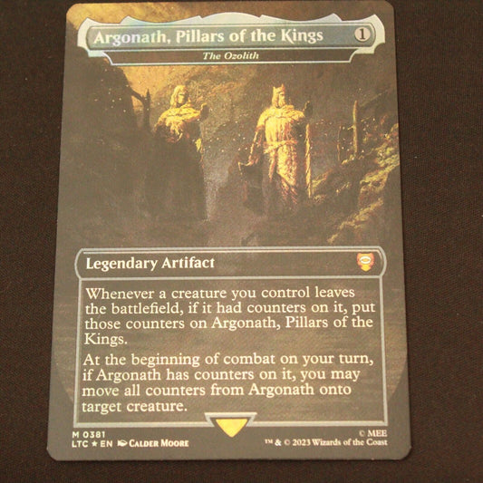 MTG Commander Lord of the Rings LTC Argonath Pillars of Kings Surge Foil 381 NM