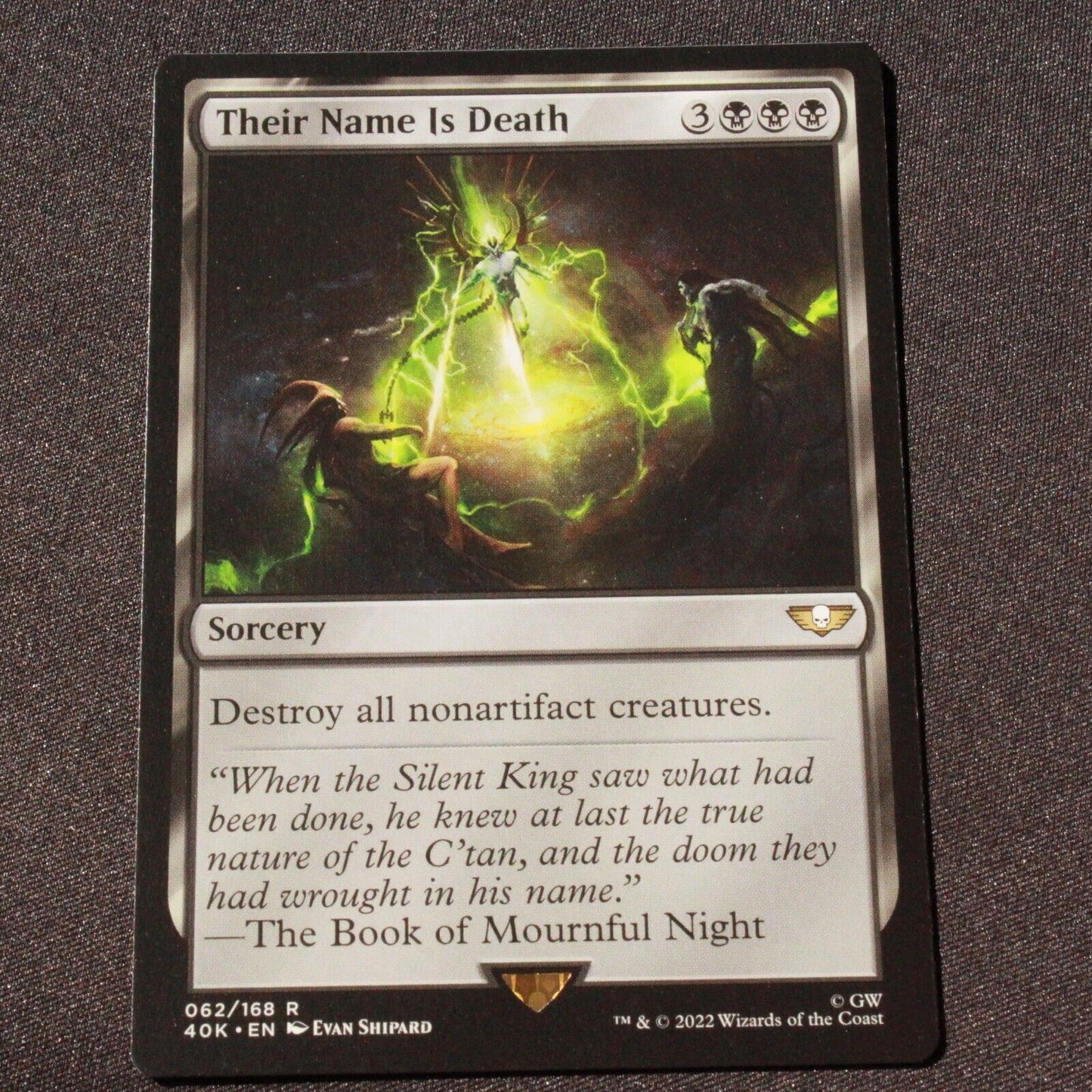 MTG Warhammer 40,000 (40K) Rare Their Name Is Death 62 NM