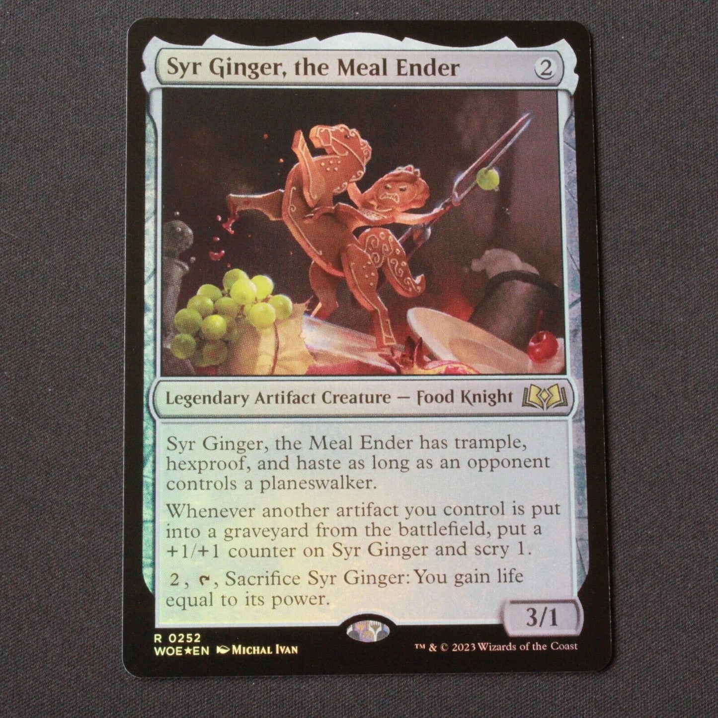 MTG Wilds of Eldraine (WOE) Rare FOIL Syr Ginger, the Meal Ender 252 NM