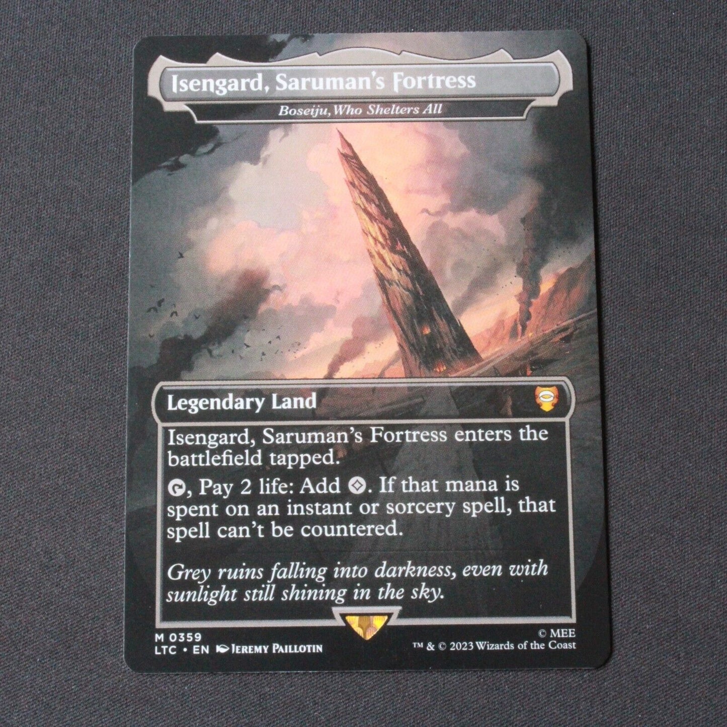 MTG Cmdr: Lord of the Rings (LTC) Mythic Isengard, Saruman's Fortress 359 NM