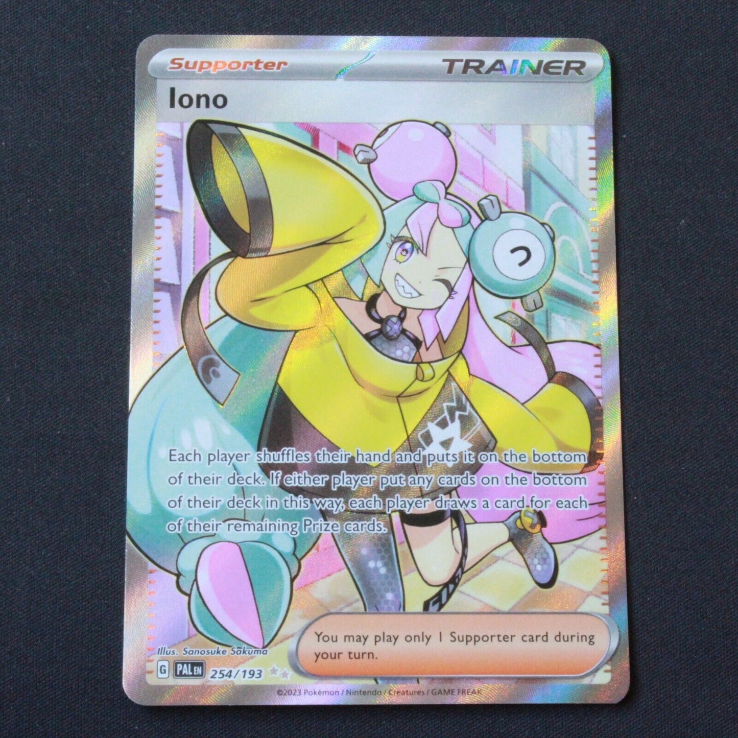 Pokemon SV02: Paldea Evolved Ultra Rare Holofoil Iono 254/193 NM