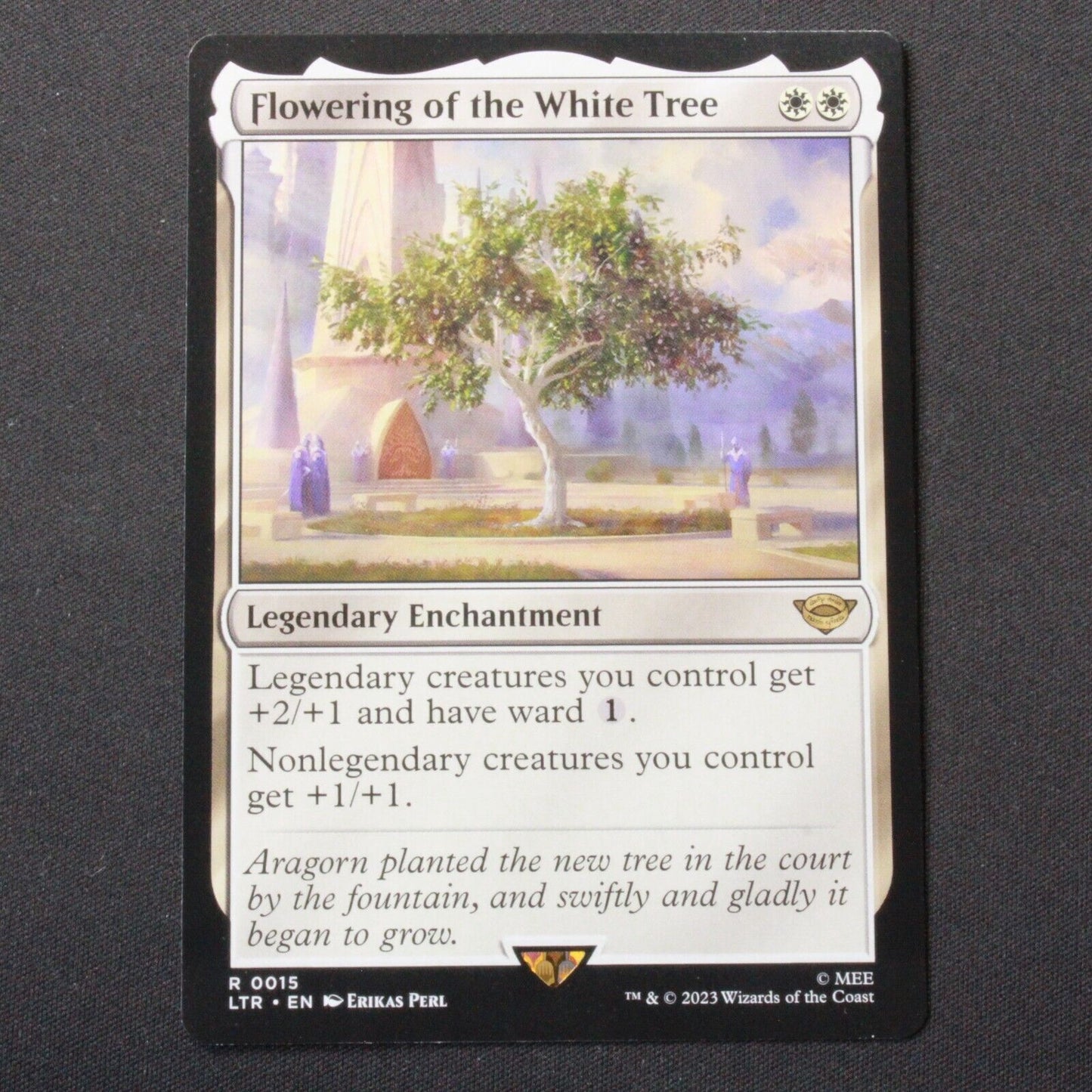 MTG The Lord of the Rings (LTR) Rare Flowering of the White Tree 15 NM