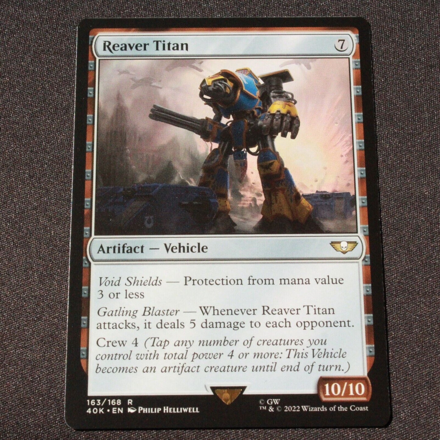 MTG Warhammer 40,000 (40K) Rare Reaver Titan 163 NM