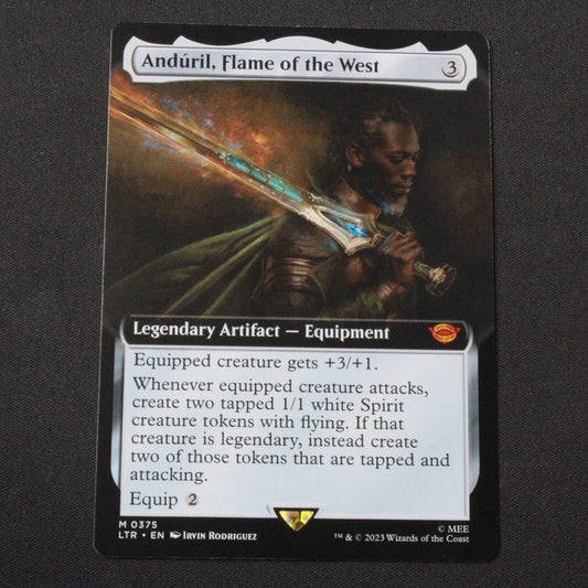 MTG Lord of the Rings LTR Mythic Anduril, Flame of the West Extended Art 375 NM