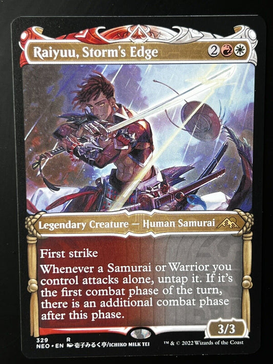 MTG Kamigawa: Neon Dynasty (NEO) Rare Raiyuu, Storm's Edge (Showcase) 329 NM