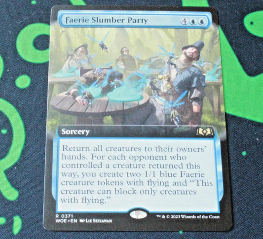 MTG Wilds of Eldraine (WOE) Rare Faerie Slumber Party (Extended Art) 371 NM