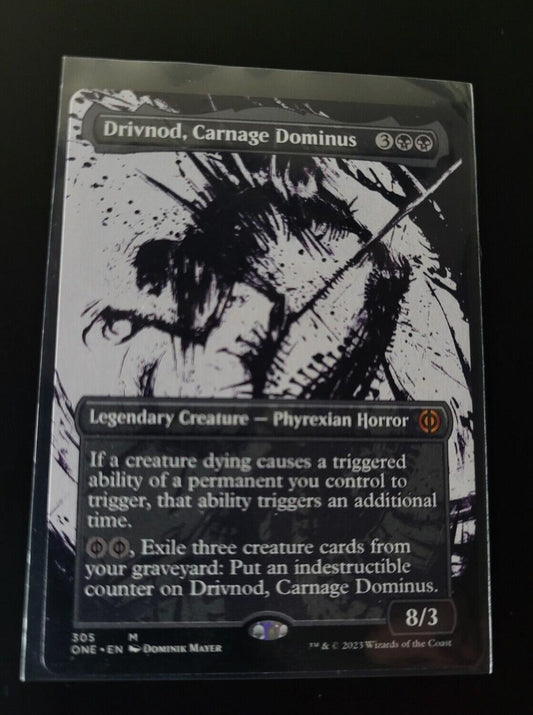 MTG Phyrexia: All Will Be One Mythic Drivnod, Carnage Dominus (Showcase) 305 NM