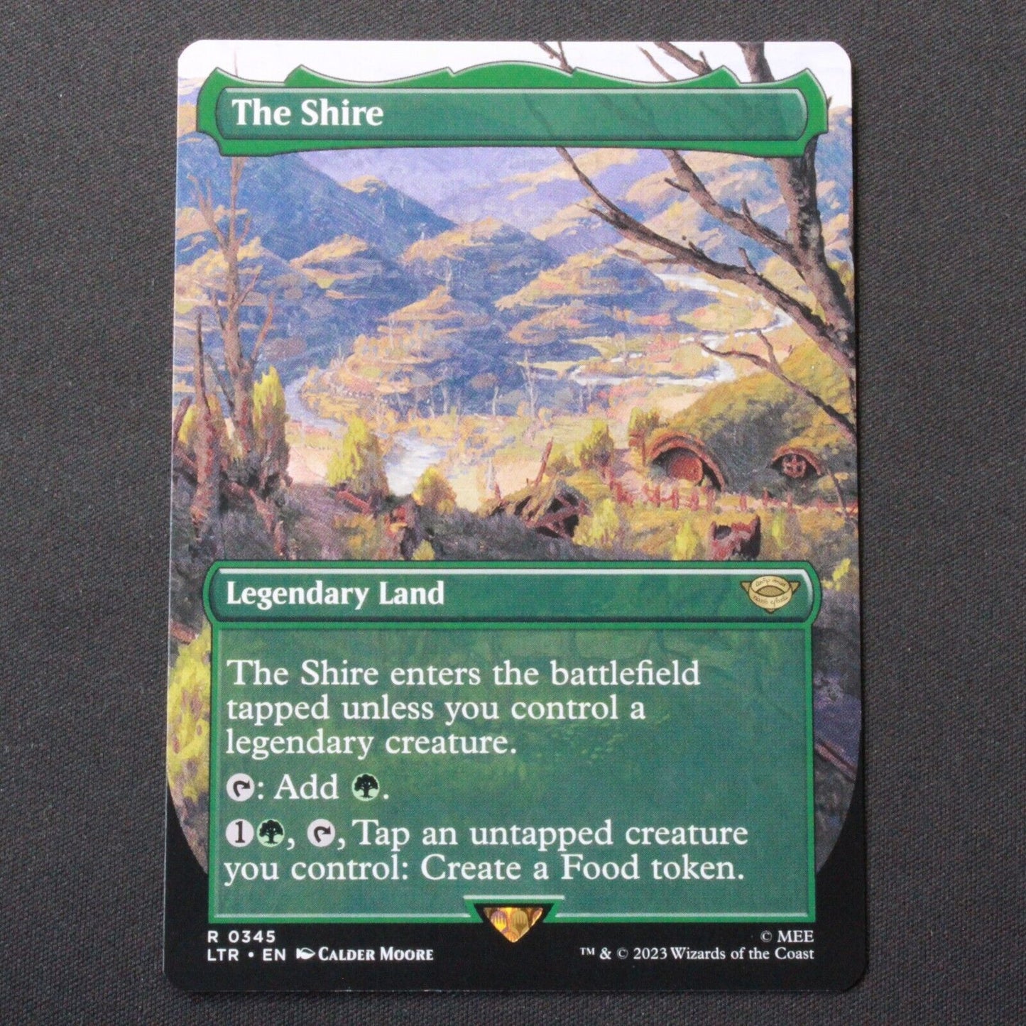 MTG The Lord of the Rings (LTR) Rare The Shire (Borderless) 345 NM